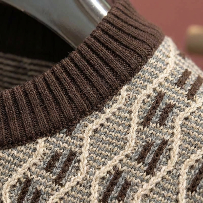 Men's Cotton Crewneck Sweater - Casual Knit Pullover