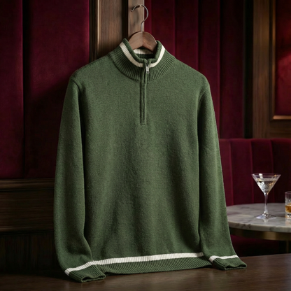 Men's Merino Wool Sweater - Casual Knit Pullover