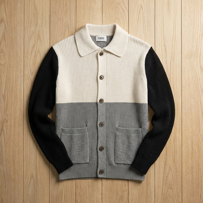 Men's Merino Wool Cardigan – Button Front Knit Sweater