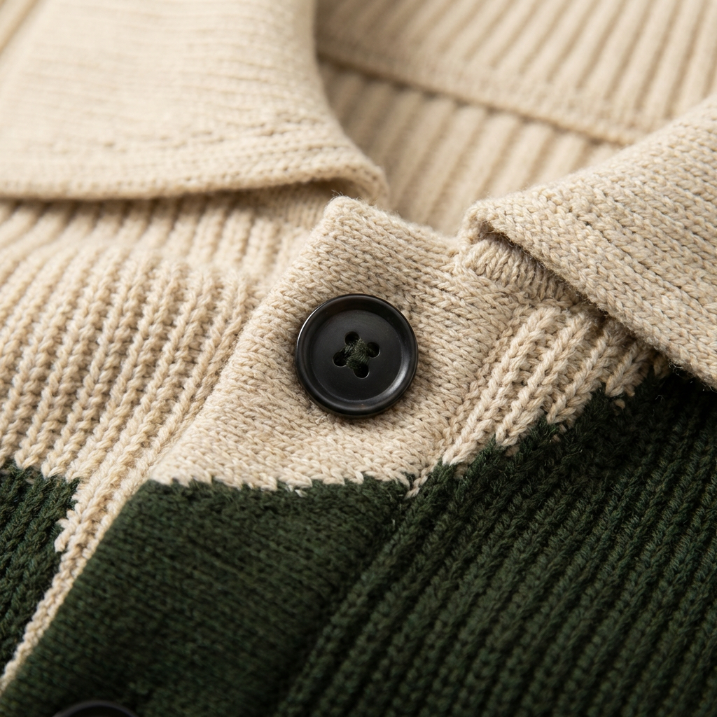 Men's Merino Wool Cardigan - Knit Button Front Sweater