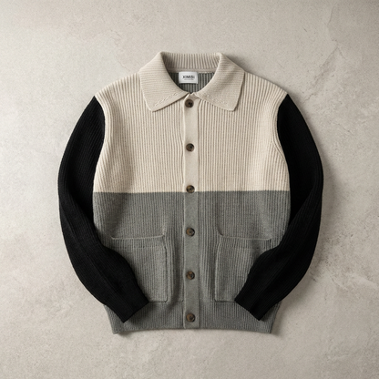 Men's Merino Wool Cardigan - Knit Button Front Sweater