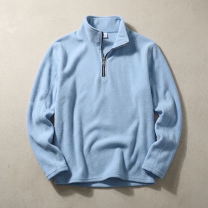 Men's Fleece Lined Quarter Zip - Warm Casual Pullover