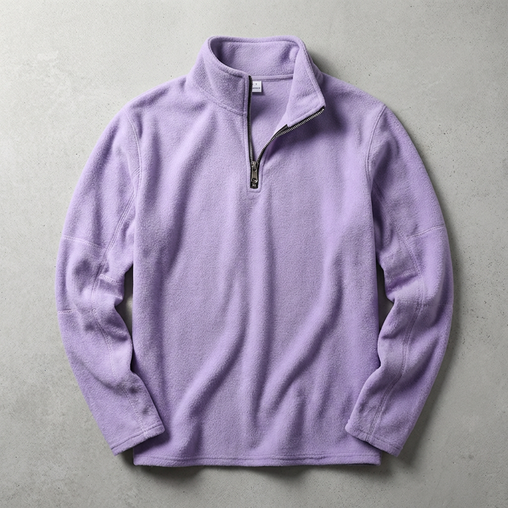 Men's Fleece Lined Quarter Zip - Warm Casual Pullover