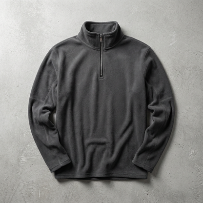 Men's Fleece Lined Quarter Zip - Warm Casual Pullover