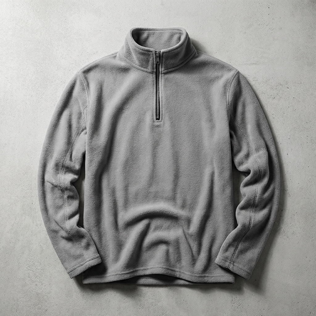 Men's Fleece Lined Quarter Zip - Warm Casual Pullover