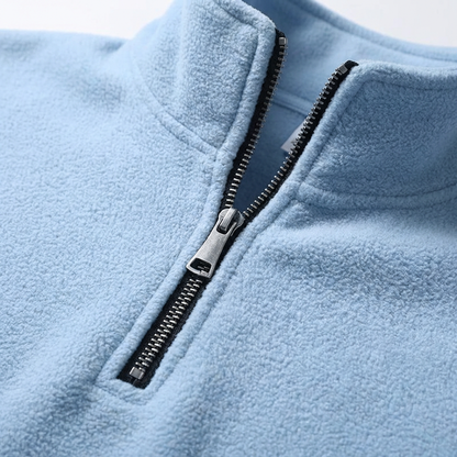 Men's Fleece Lined Quarter Zip - Warm Casual Pullover