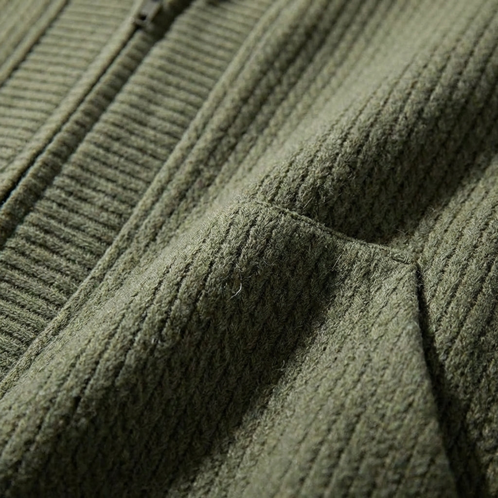Men's Merino Wool Cardigan - Button Front Knit Sweater