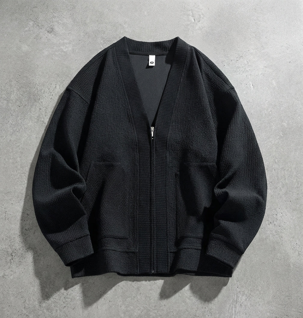 Men's Merino Wool Cardigan - Button Front Knit Sweater