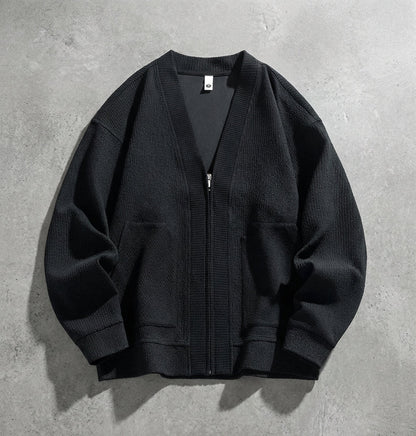 Men's Merino Wool Cardigan - Button Front Knit Sweater