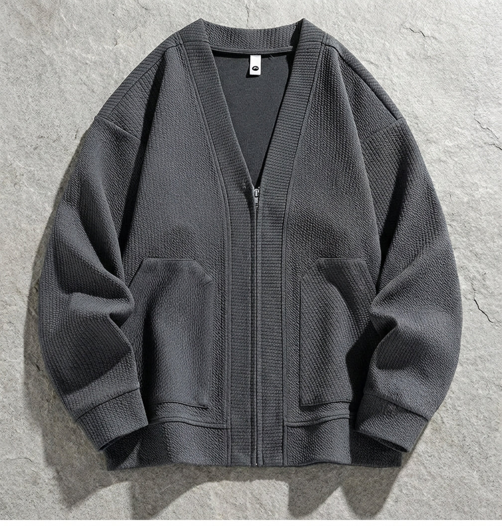 Men's Merino Wool Cardigan - Button Front Knit Sweater