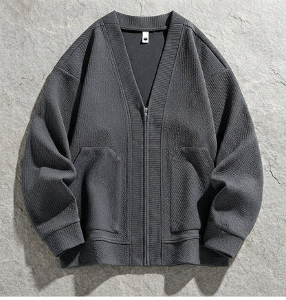 Men's Merino Wool Cardigan - Button Front Knit Sweater