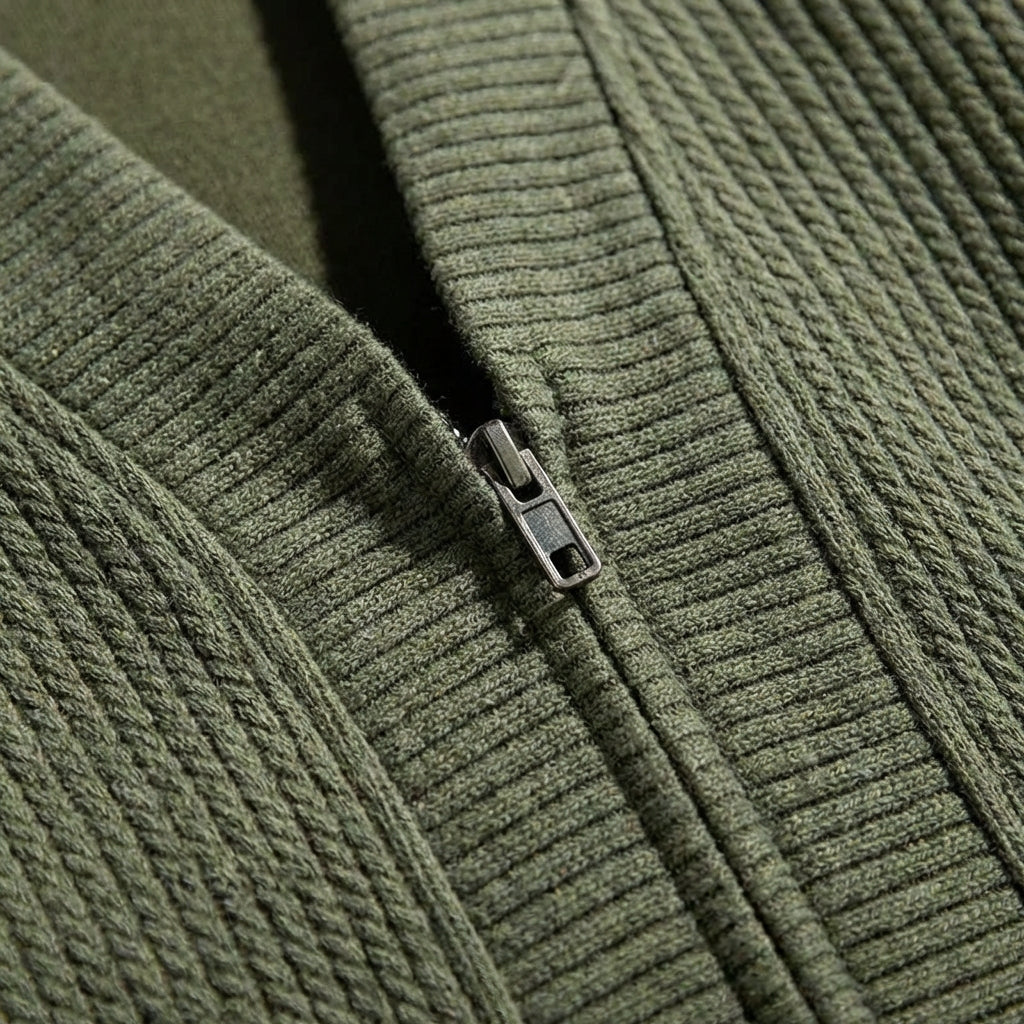 Men's Merino Wool Cardigan - Button Front Knit Sweater