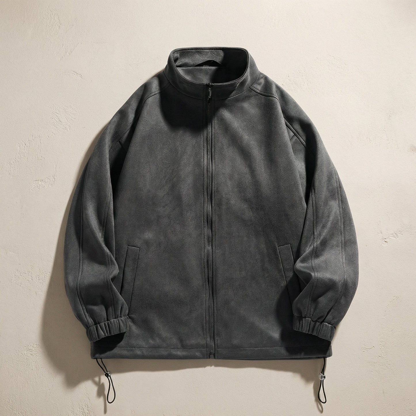 Men's Faux Suede Jacket - Casual Lightweight Outerwear