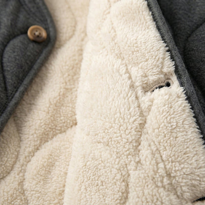 Men's Fleece Parka - Warm Winter Hooded Outerwear