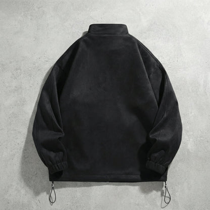 Men's Faux Suede Jacket - Casual Lightweight Outerwear