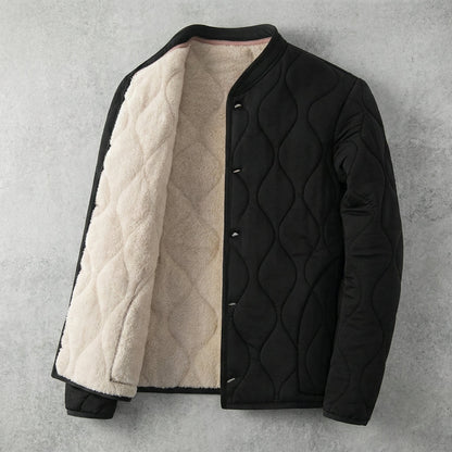 Men's Fleece Parka - Warm Winter Hooded Outerwear