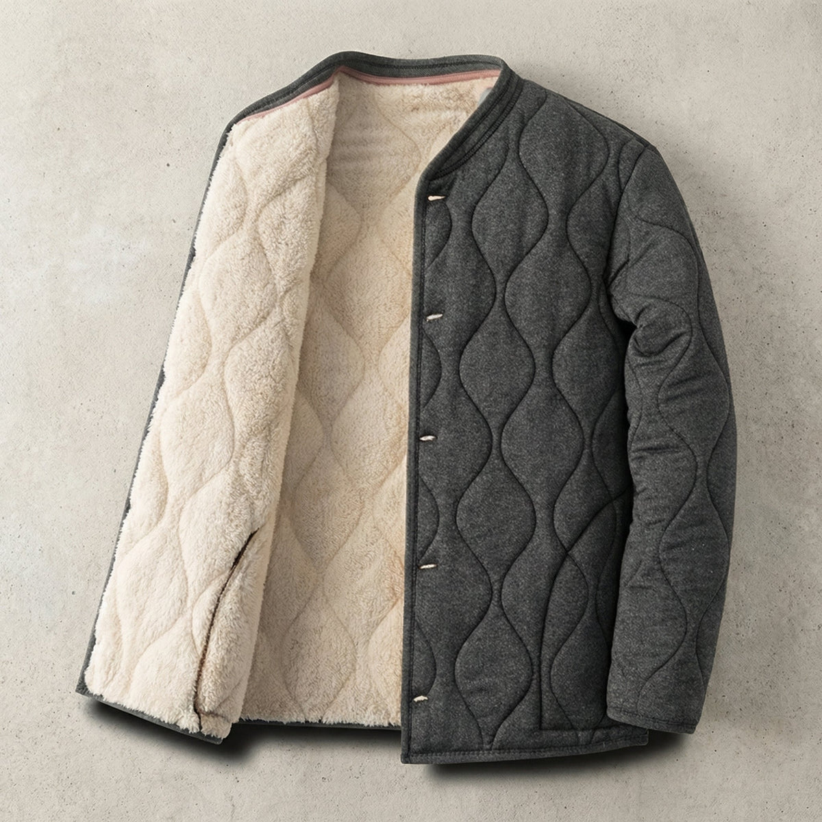 Men's Fleece Parka - Warm Winter Hooded Outerwear
