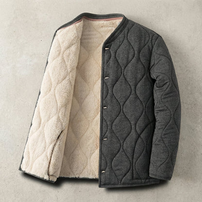 Men's Fleece Parka - Warm Winter Hooded Outerwear