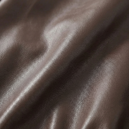 Men's Leather Jacket – Classic Casual Zip Front Outerwear