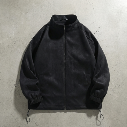 Men's Faux Suede Jacket - Casual Lightweight Outerwear