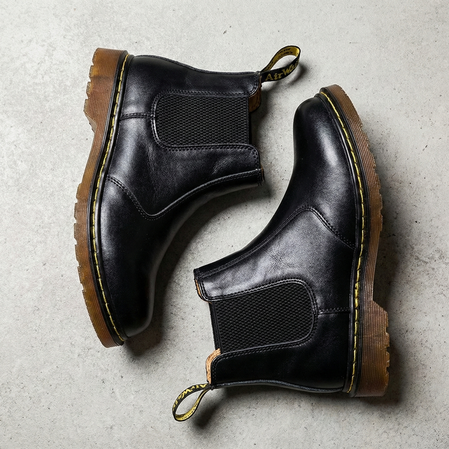 Men's Leather Chelsea Boots - Classic Slip On Ankle Boots