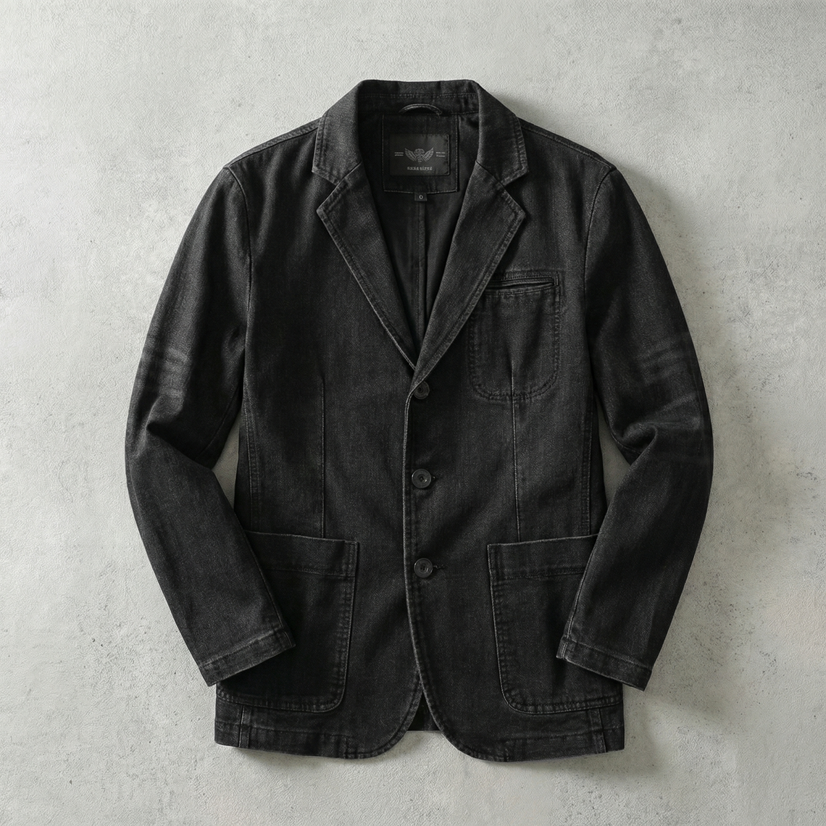 Men's Denim Blazer - Tailored Casual Suit Jacket