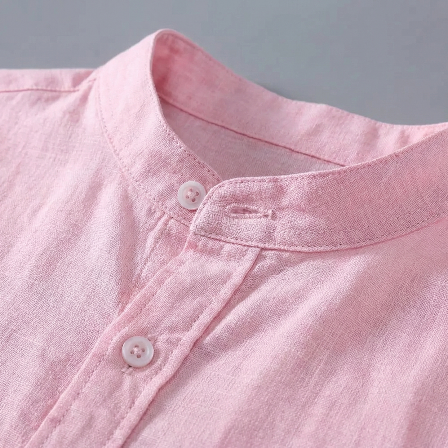 Men's Linen Shirt - Casual Lightweight Button Down