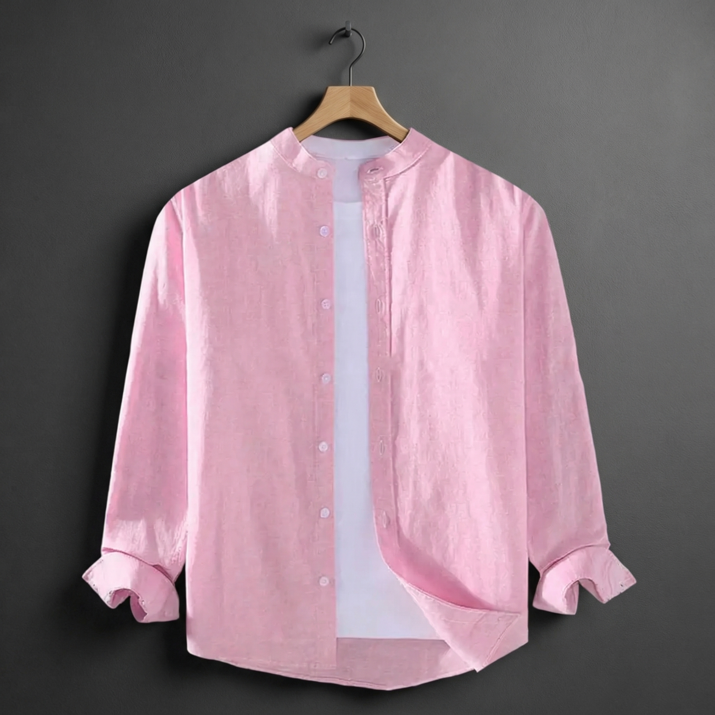 Men's Linen Shirt - Casual Lightweight Button Down