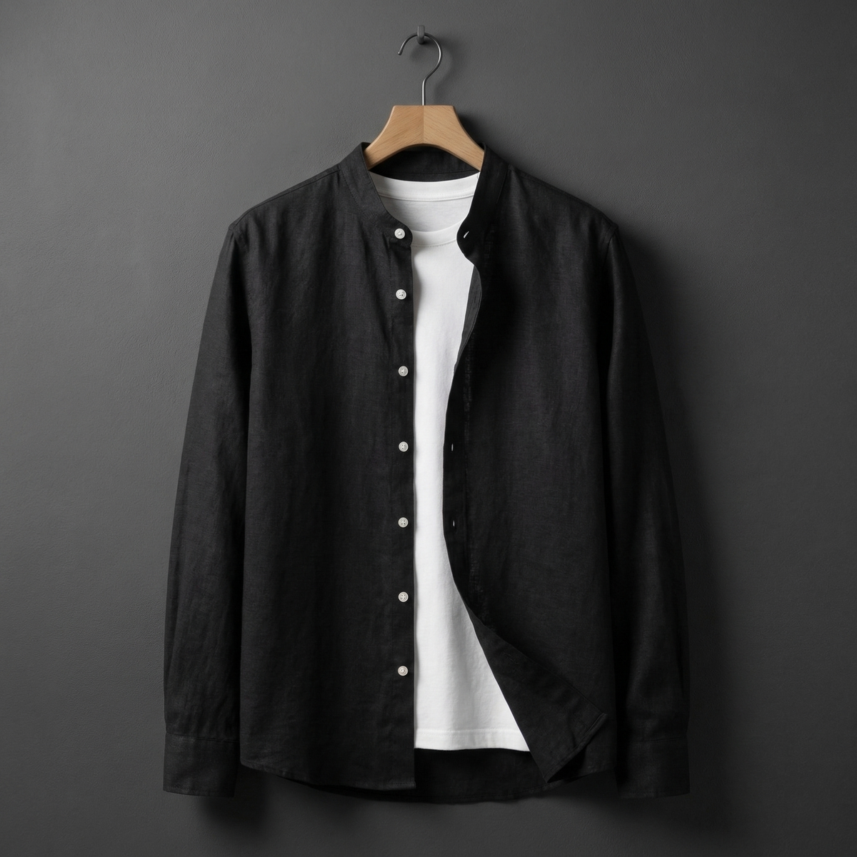 Men's Linen Shirt - Casual Lightweight Button Down