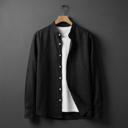 Men's Linen Shirt - Casual Lightweight Button Down