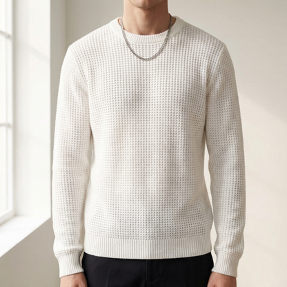 Men's Knit Sweater - Casual Everyday Pullover