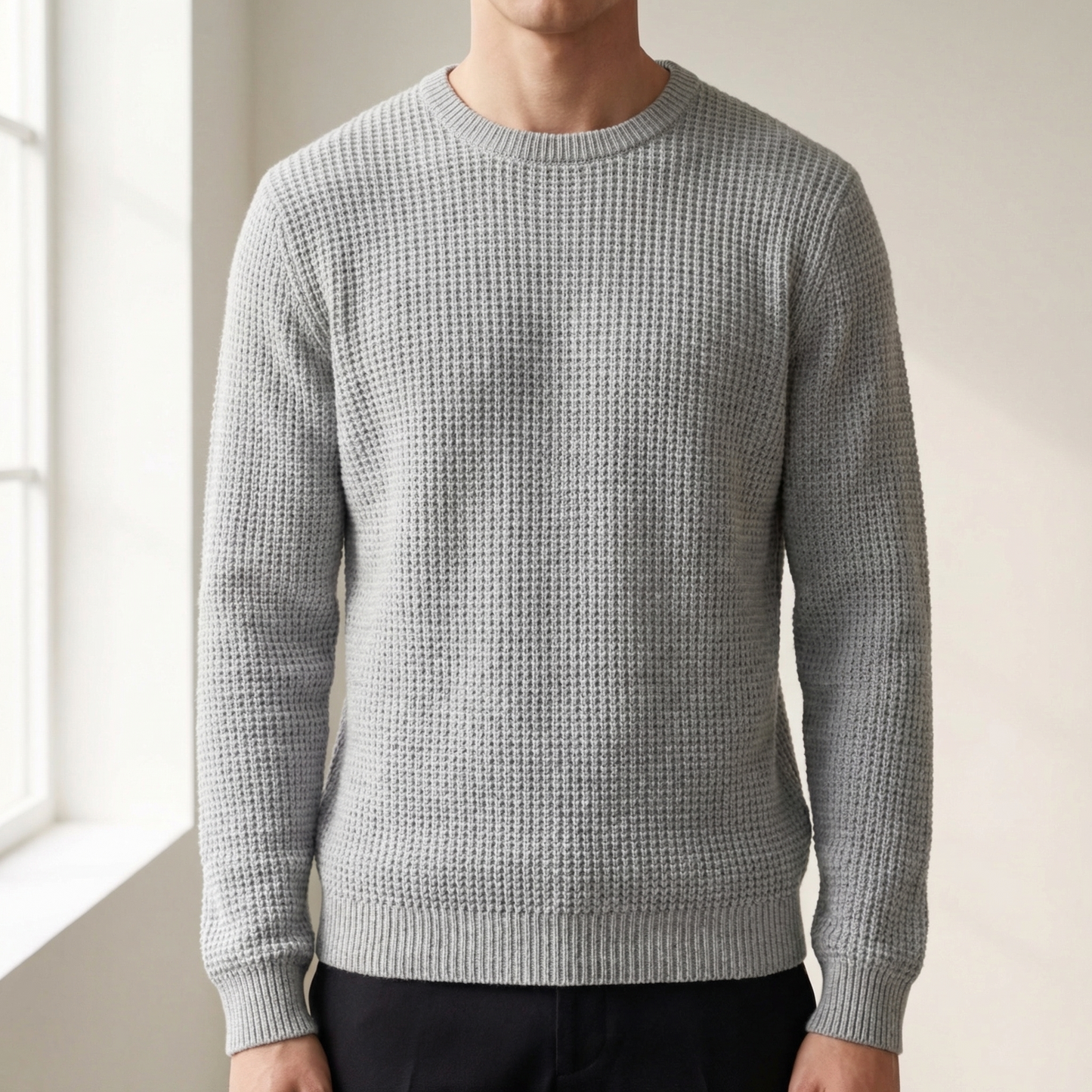Men's Knit Sweater - Casual Everyday Pullover