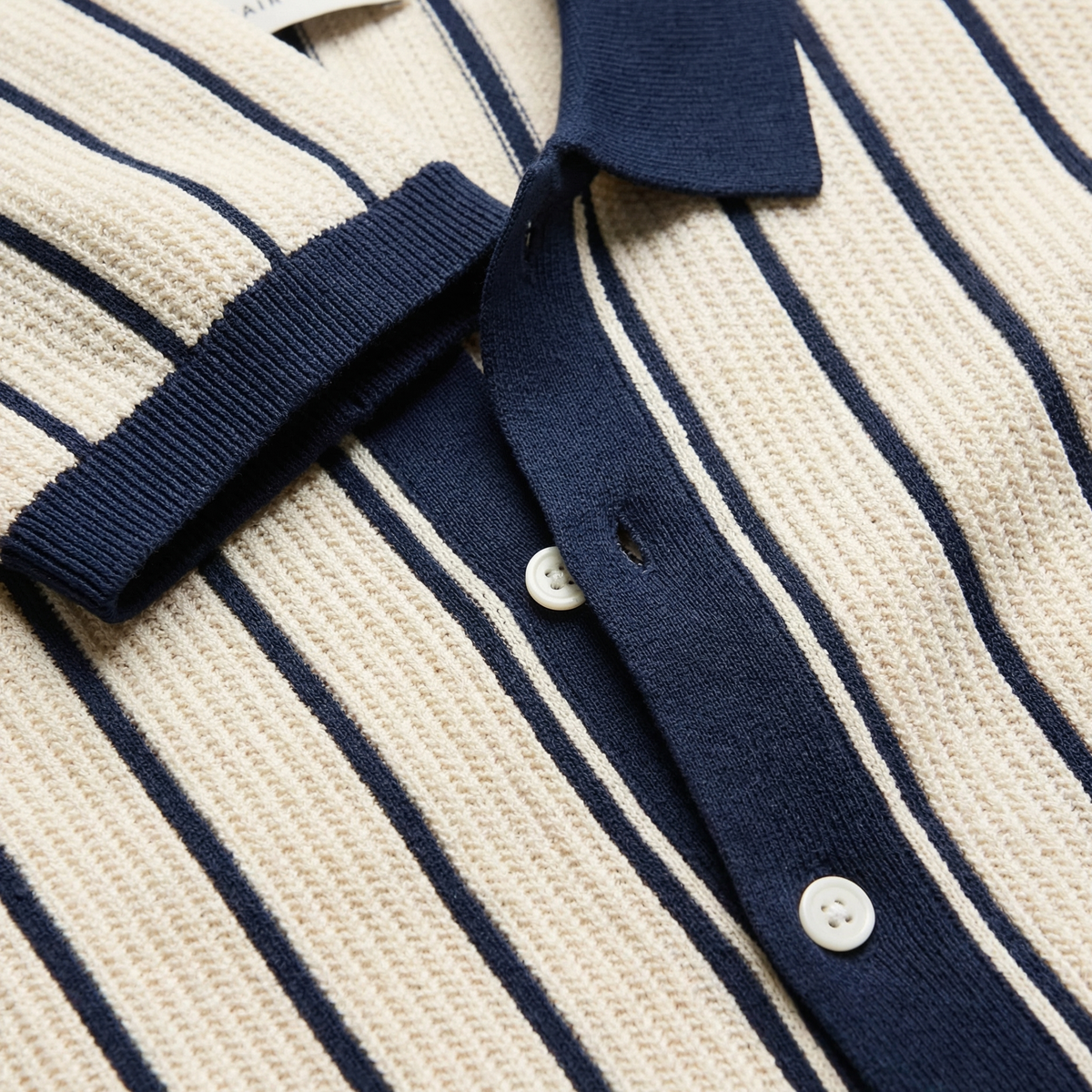 Men's Knit Polo Shirt - Short Sleeve Casual Top