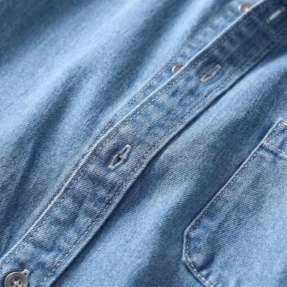 Men's Denim Shirt - Casual Button Down