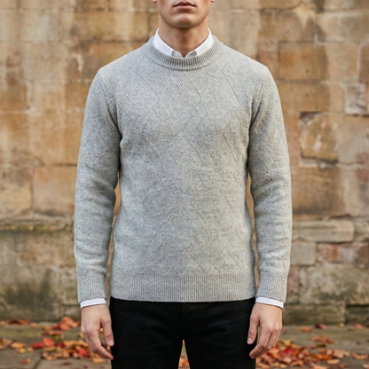 Men's Cashmere Blend Sweater - Soft Knit Casual Pullover
