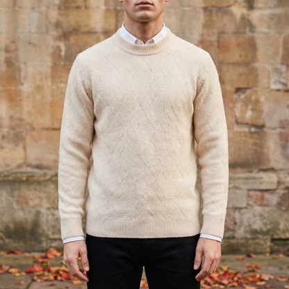 Men's Cashmere Blend Sweater - Soft Knit Casual Pullover