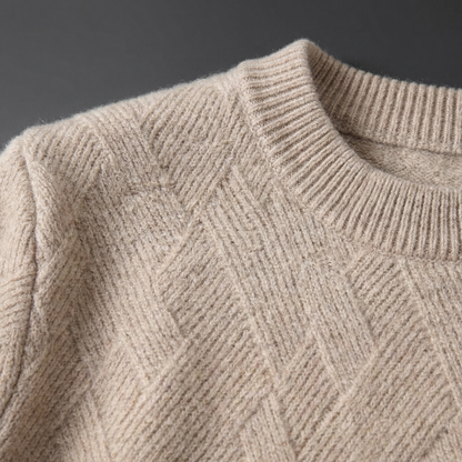 Men's Cashmere Blend Sweater - Soft Knit Casual Pullover