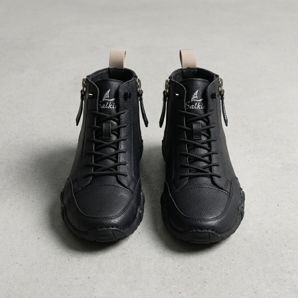 Men's Leather Ankle Boots - Classic Casual Boots