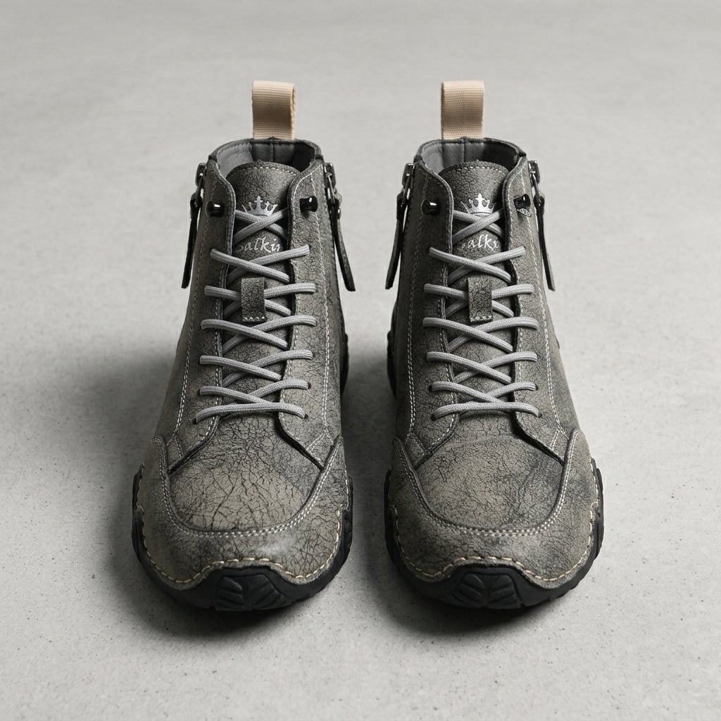 Men's Leather Ankle Boots - Classic Casual Boots