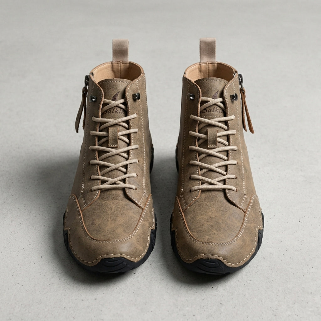 Men's Leather Ankle Boots - Classic Casual Boots