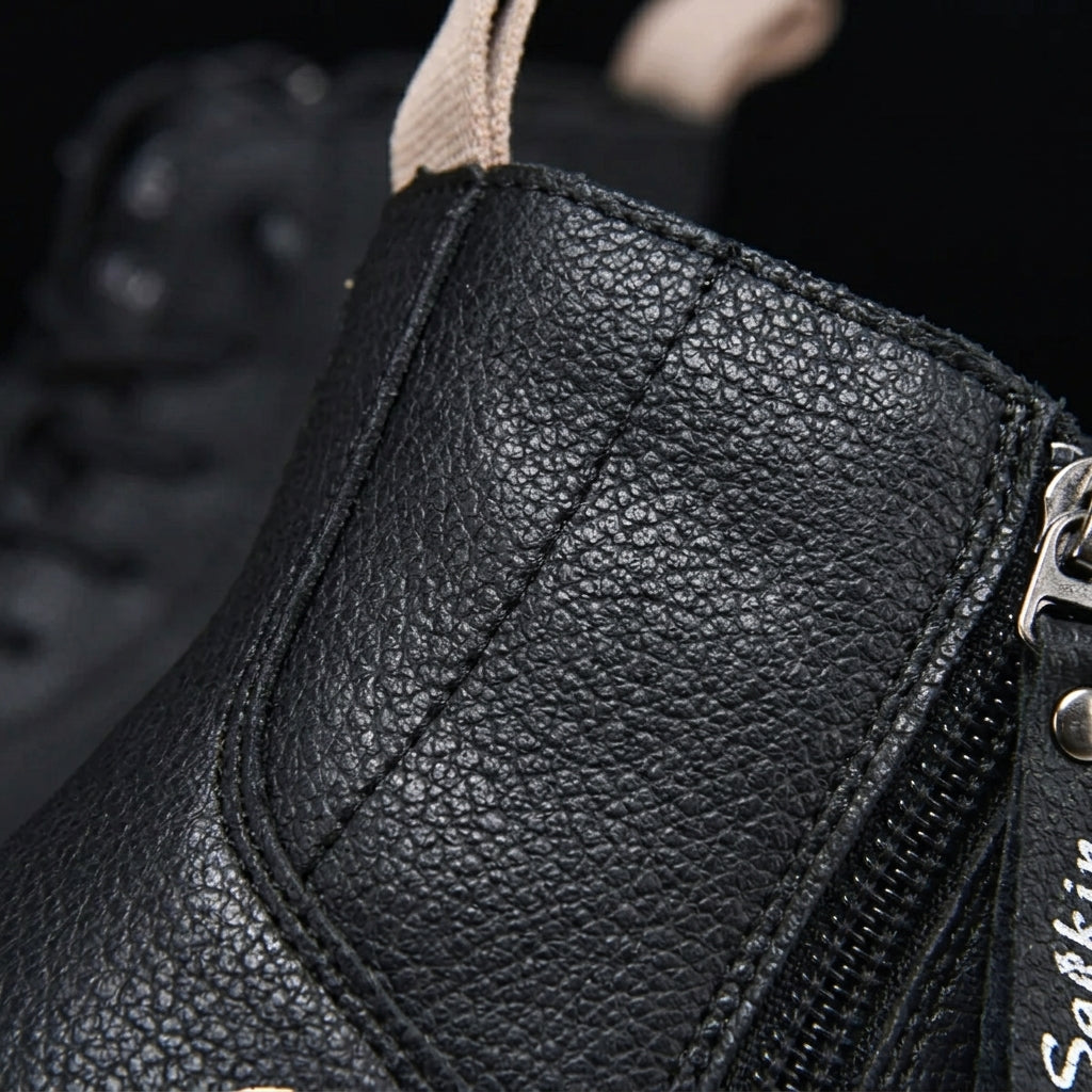 Men's Leather Ankle Boots - Classic Casual Boots