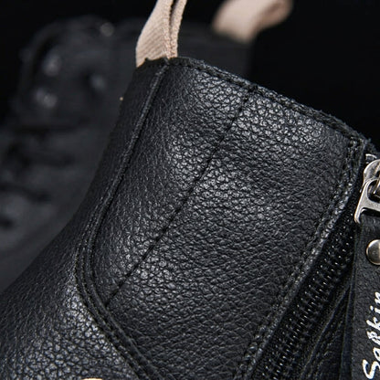 Men's Leather Ankle Boots - Classic Casual Boots