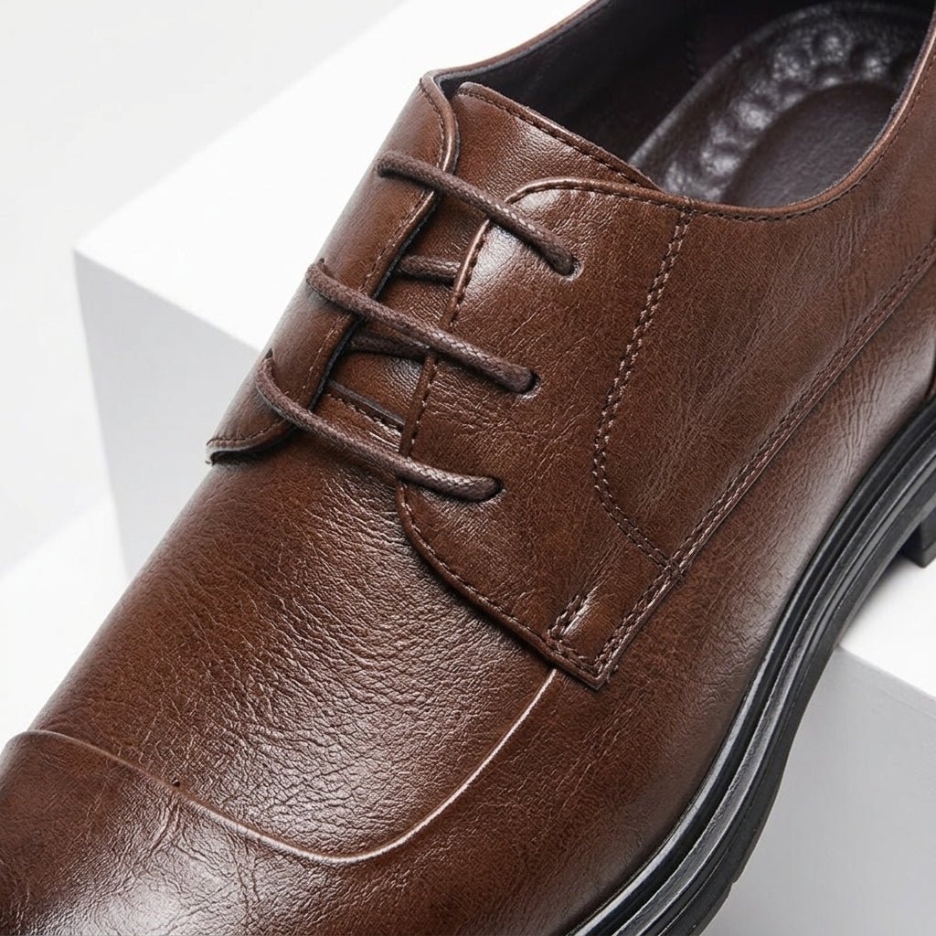 Men's Leather Brogue Shoes - Classic Dress Shoes