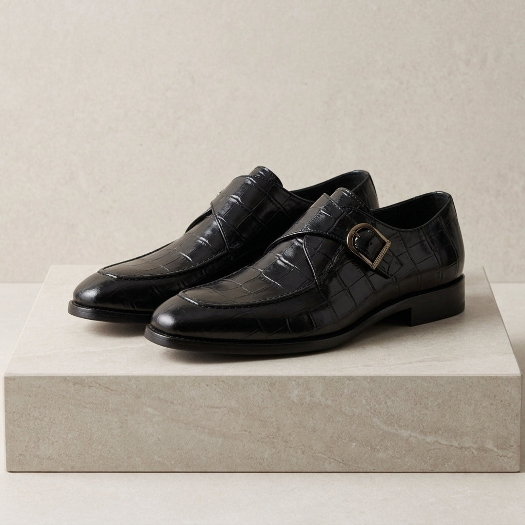 Men's Dress Shoes - Classic Business Casual Slip On Shoes