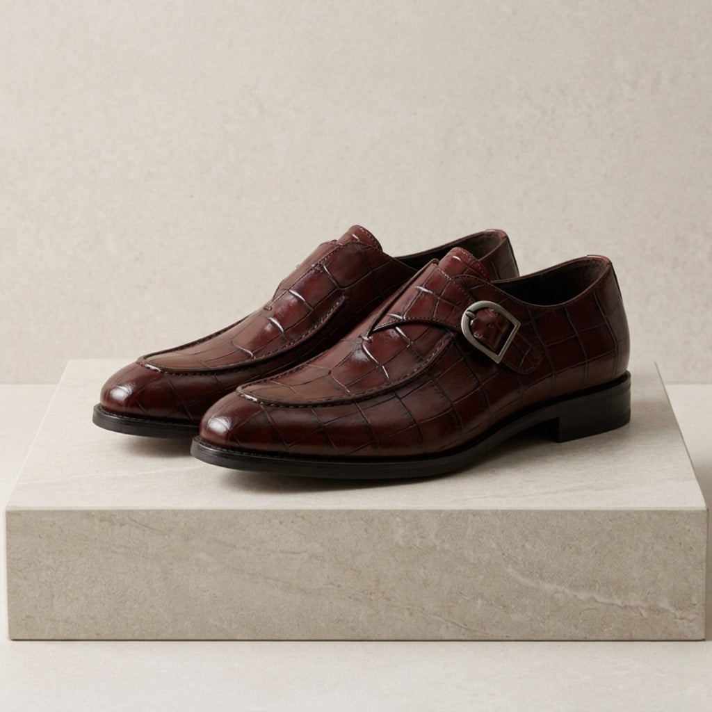 Men's Dress Shoes - Classic Business Casual Slip On Shoes
