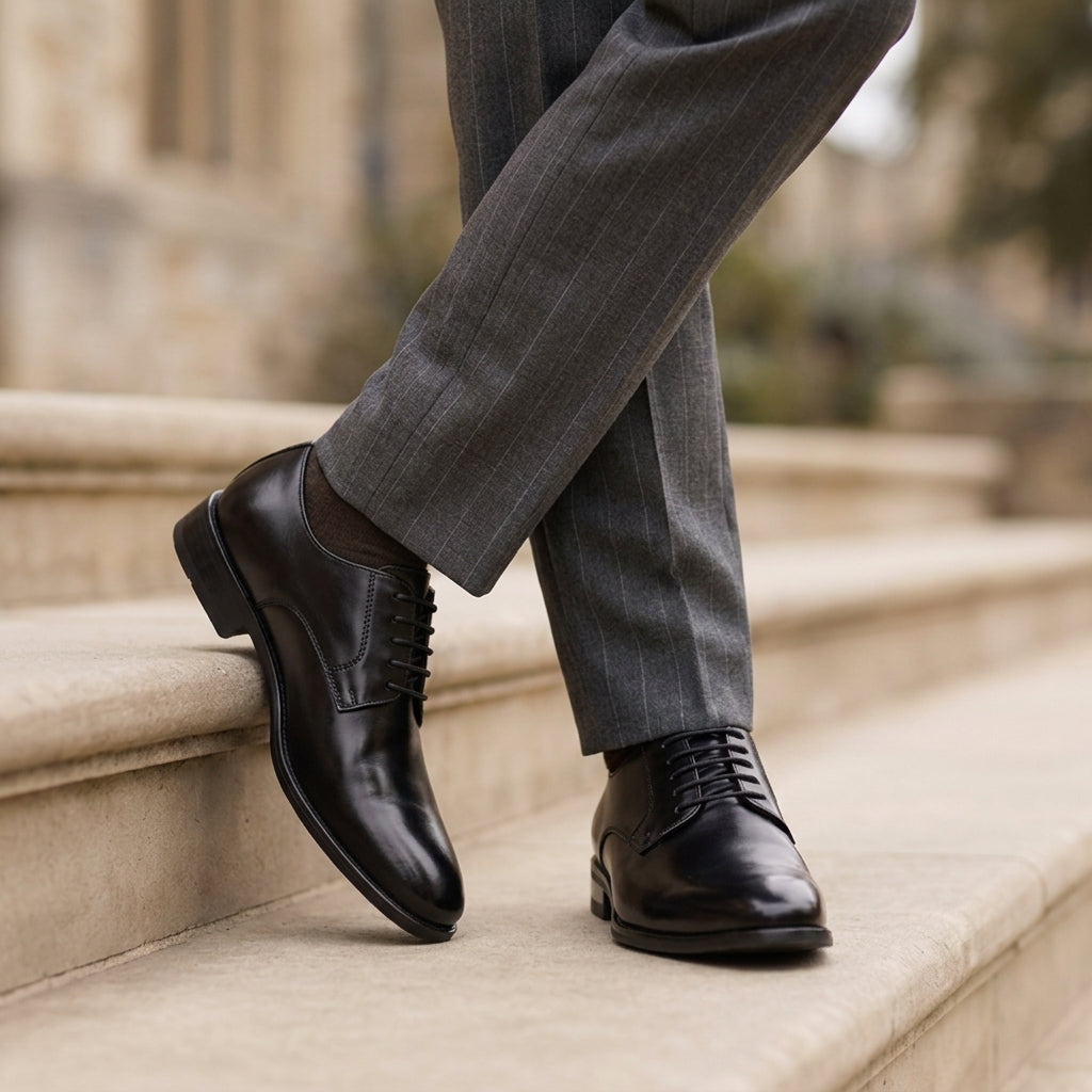 Men's Derby Shoes - Classic Casual Dress Shoes