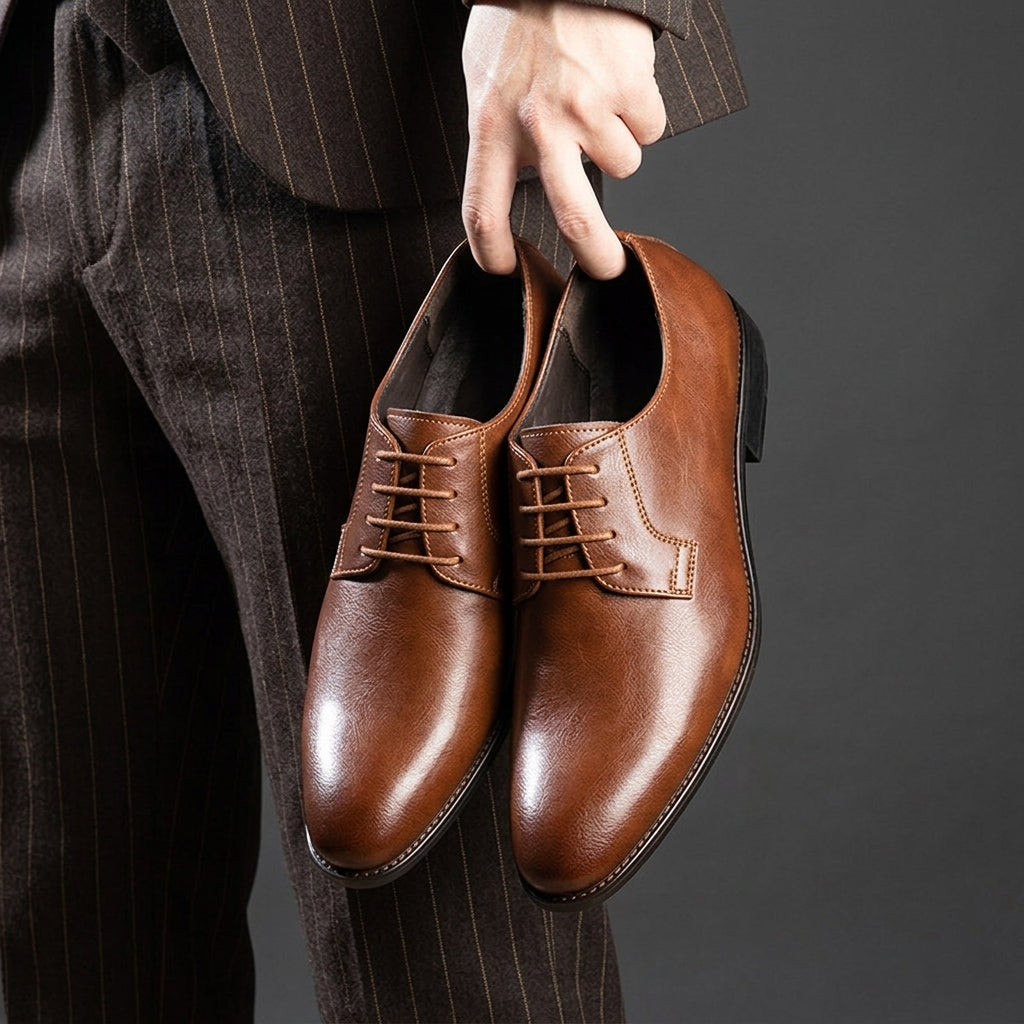 Men's Derby Shoes - Classic Casual Dress Shoes