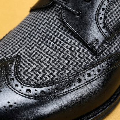 Men's Leather Oxford Shoes - Classic Dress Shoes