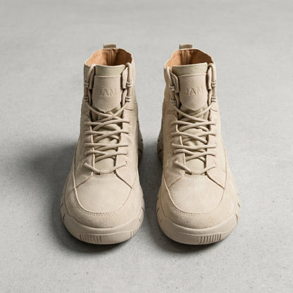 Men's Combat Boots - Lace Up Casual Ankle Boots