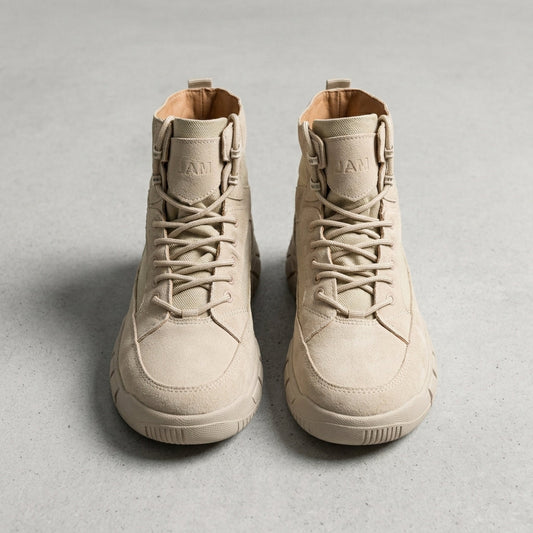 Men's Combat Boots - Lace Up Casual Ankle Boots